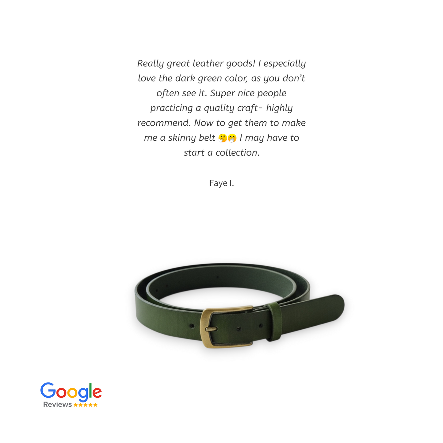 Handmade Full Grain Leather Ladies Belt – Stylish Personalised Women’s Belt in Multiple Colours