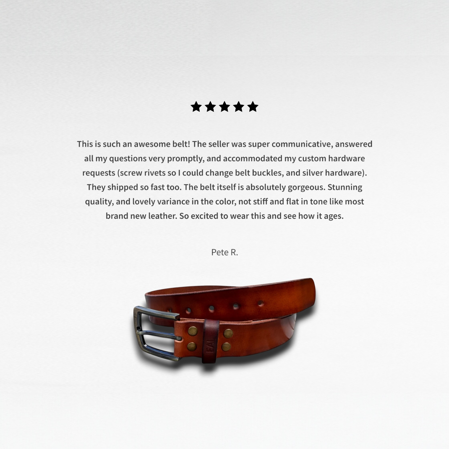 Handmade Leather Belt – Custom Sizes | Full Grain UK Leather & Brass Buckle