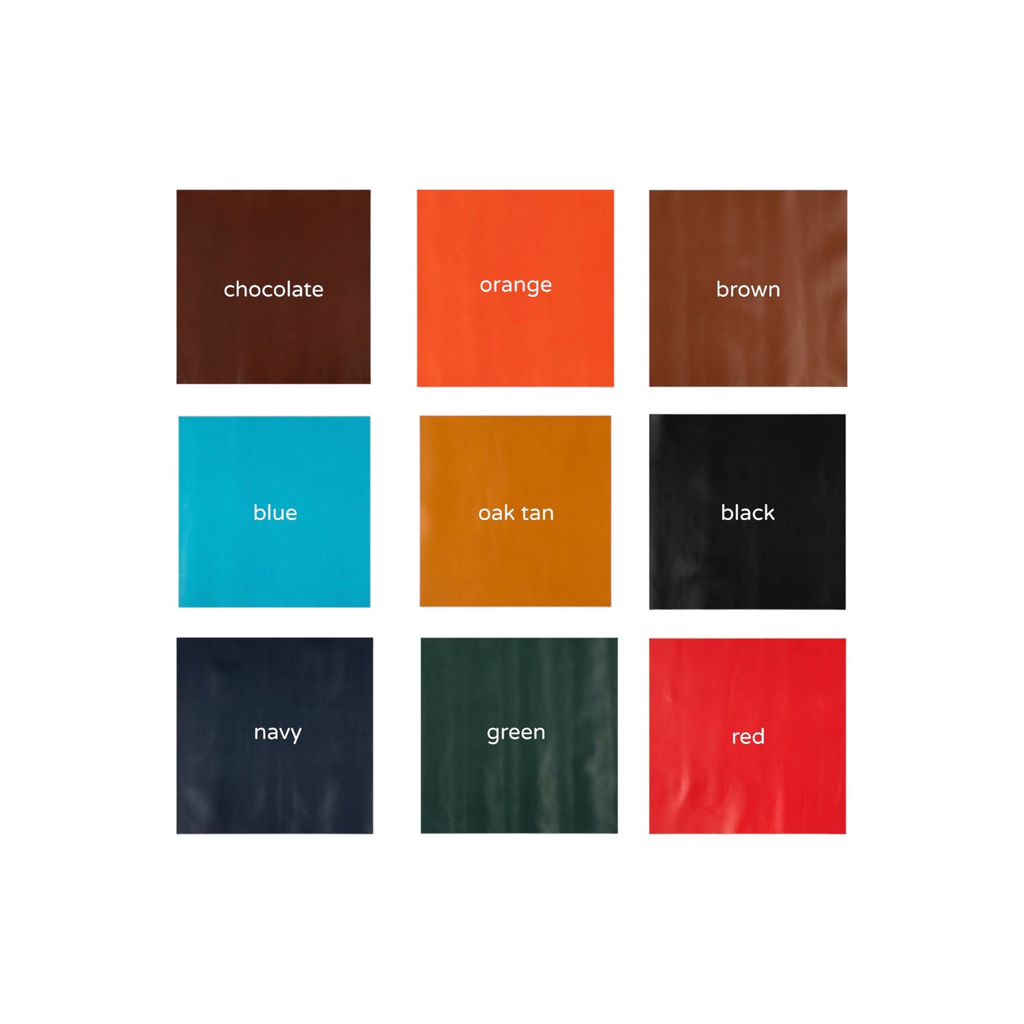 soft leather colour palette