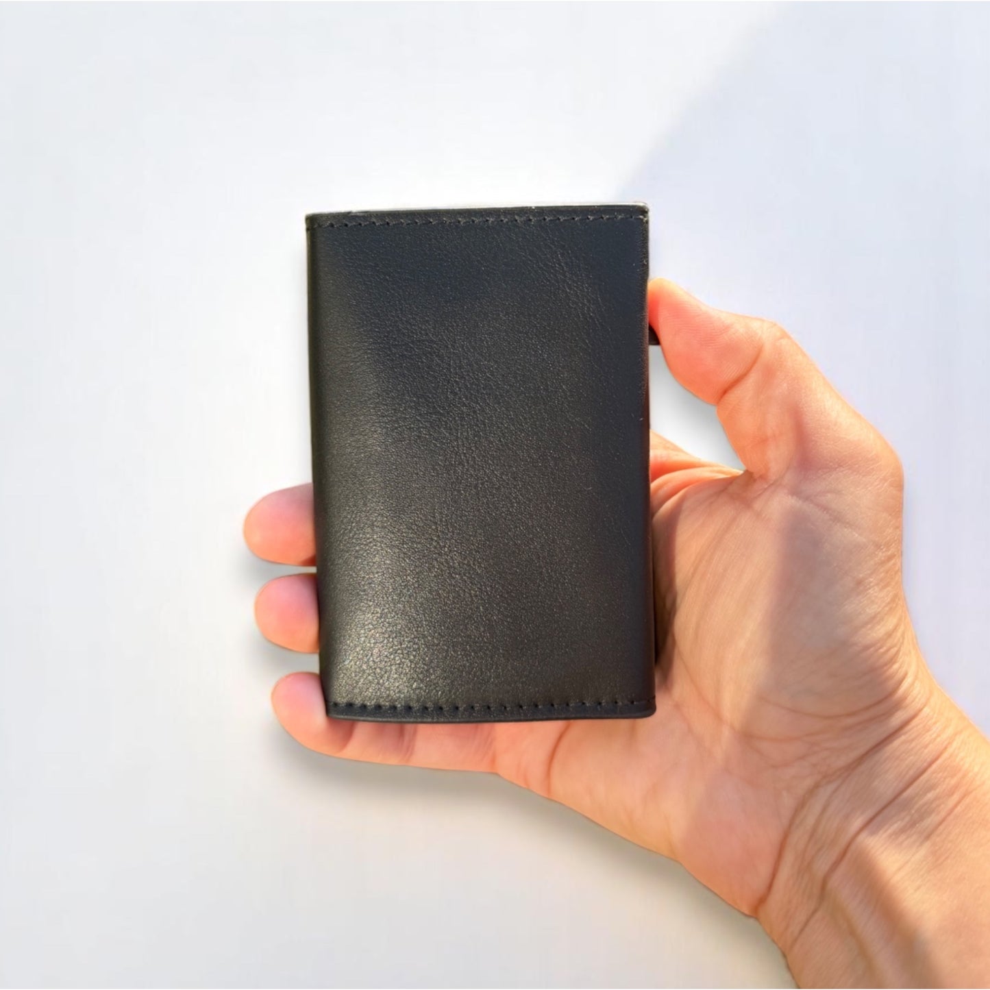 RFID Blocking Leather Pop-Up Card Holder – Slim Wallet with Coin Pocket, ID Window & Personalisation