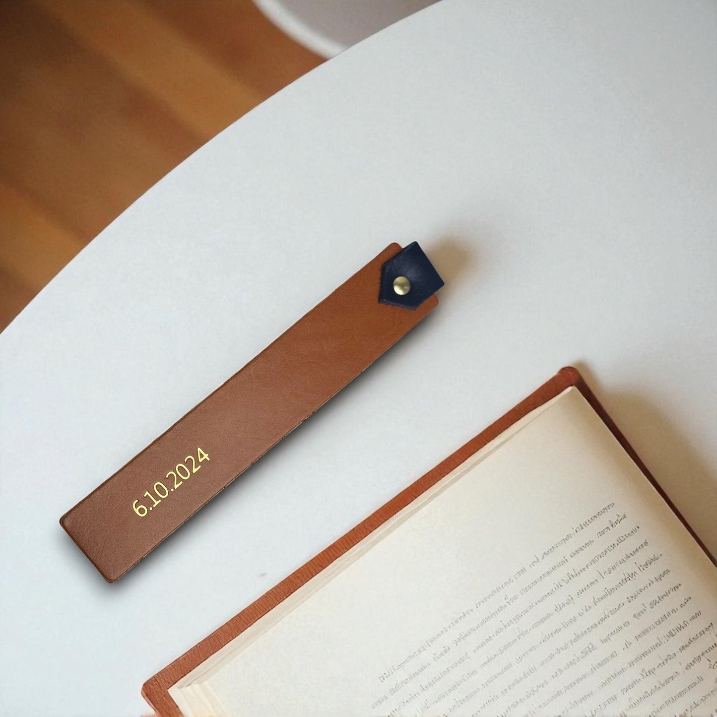Personalised Leather Bookmark – Handmade Bookmark in Gift Box, Graduation & Birthday Gift