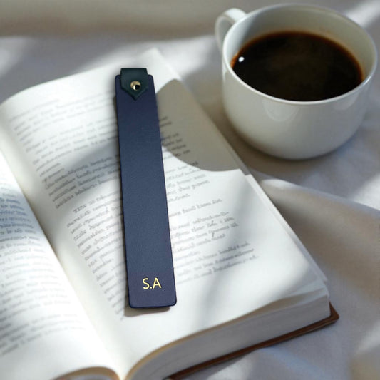 Personalised Leather Bookmark – Handmade Gift for Book Lovers