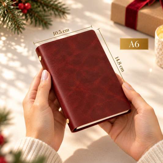 Personalised Leather Refillable Journal – Handmade Leather Notebook