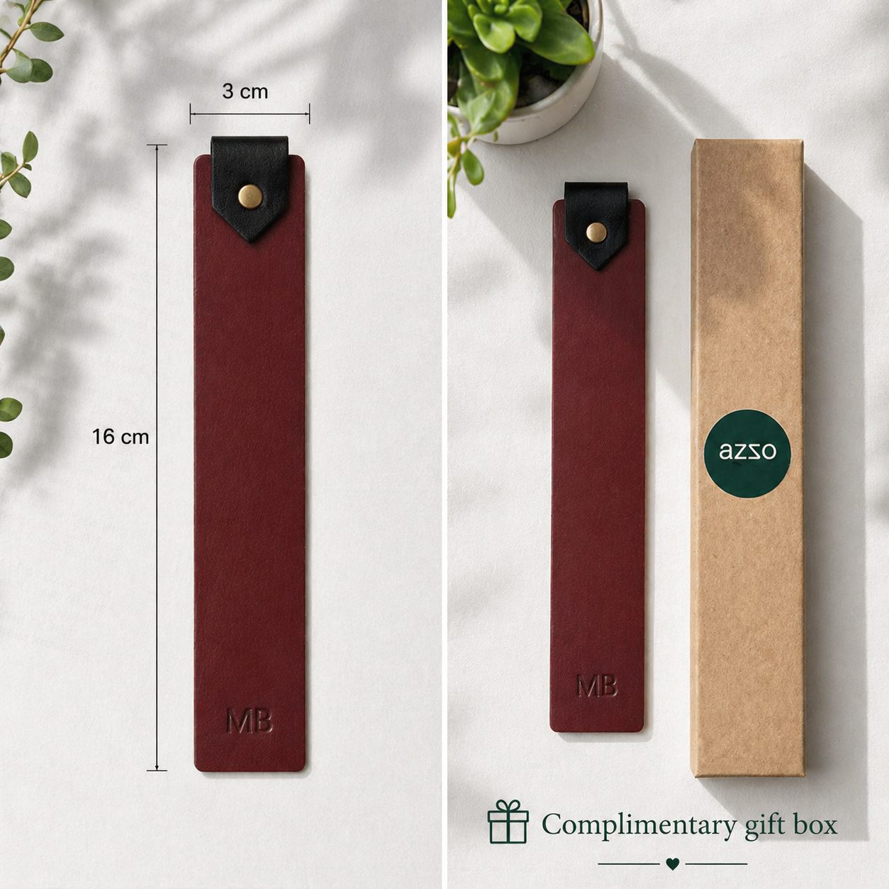 Personalised Leather Bookmark for Mum – Handmade Bookmark Gift Box – Mother’s Day Gift UK