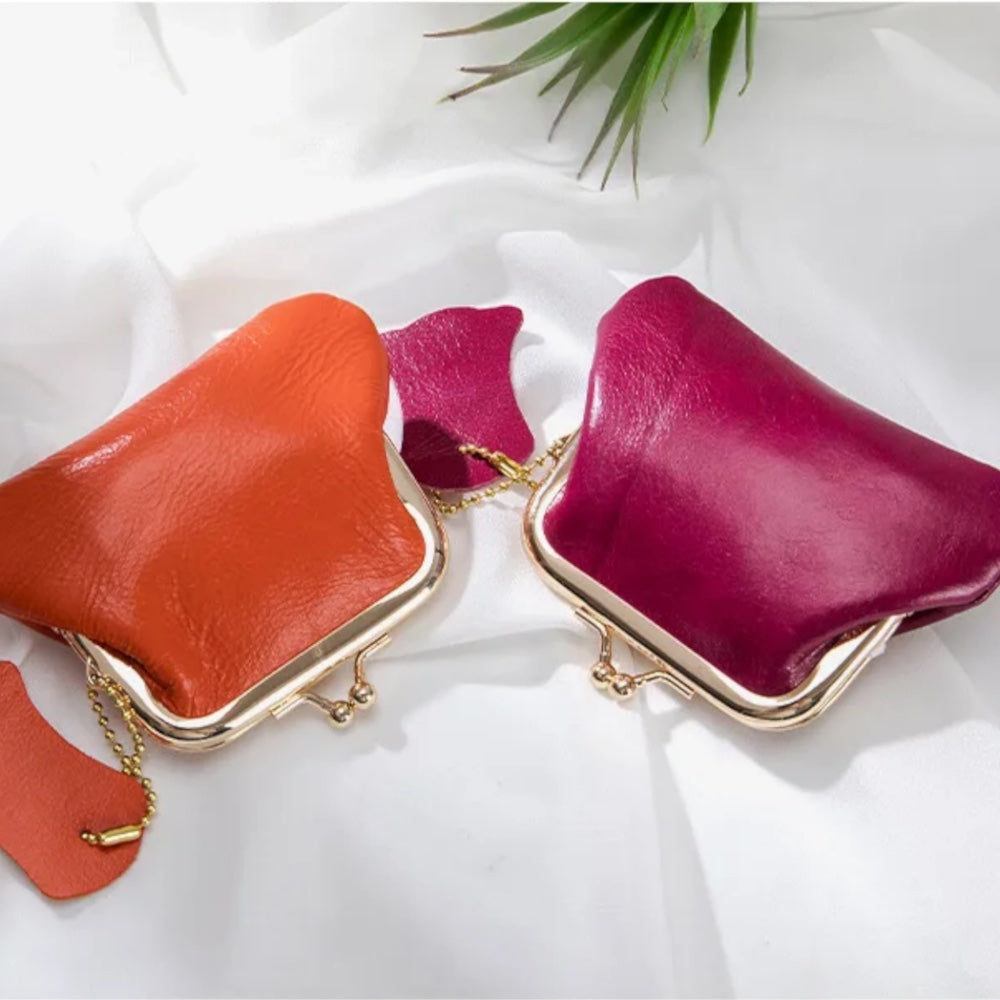 Personalised Leather Vintage Purse for anniversary gift