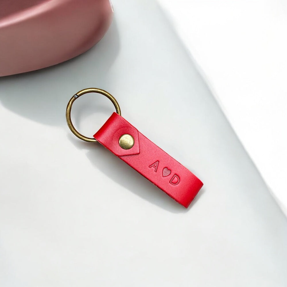 Personalised Red Keyring 