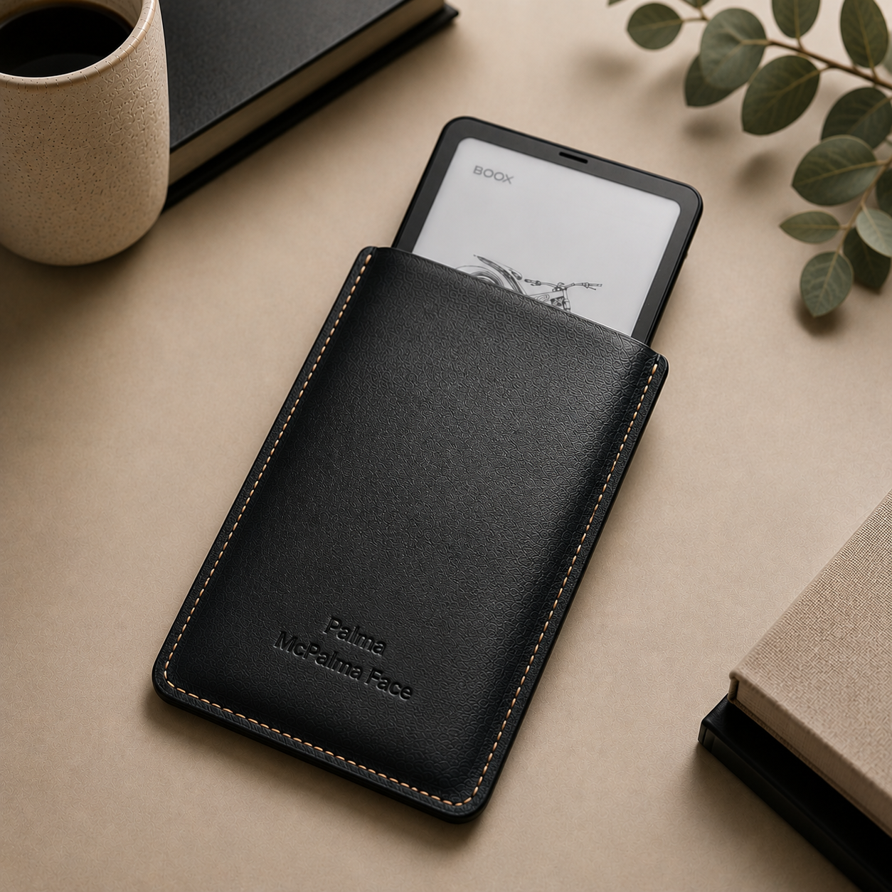 Handmade Leather Sleeve Case for Boox Palma