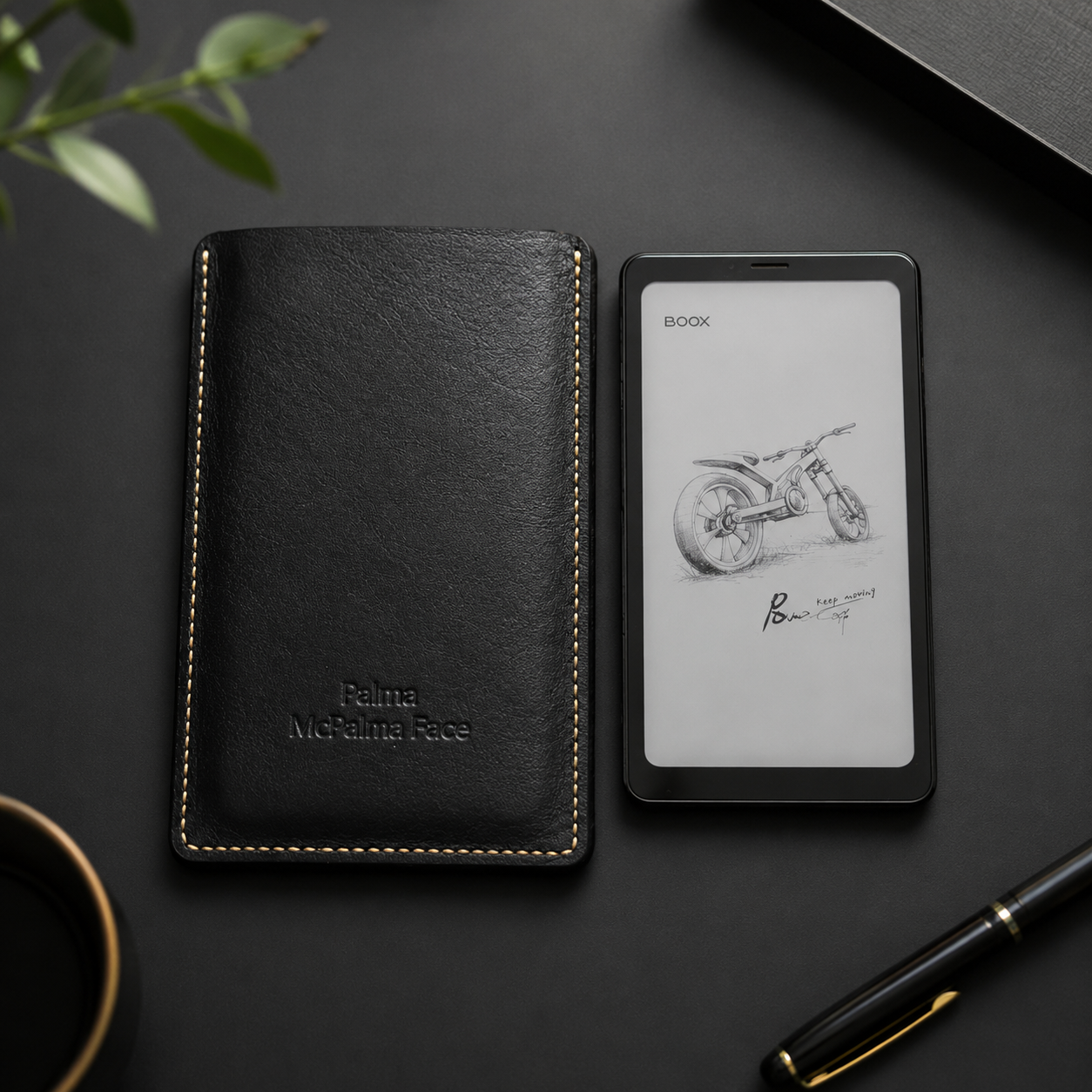 Handmade Leather Sleeve Case for Boox Palma