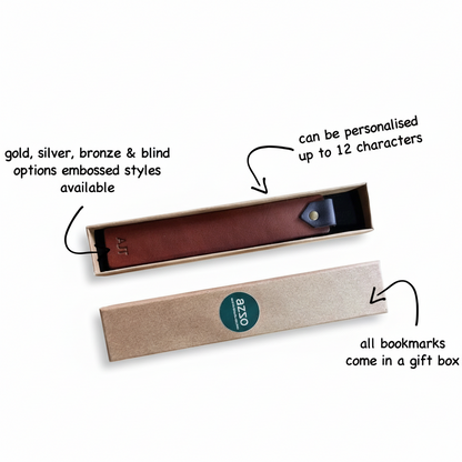 Personalised Leather Bookmark for Mum – Handmade Bookmark Gift Box – Mother’s Day Gift UK