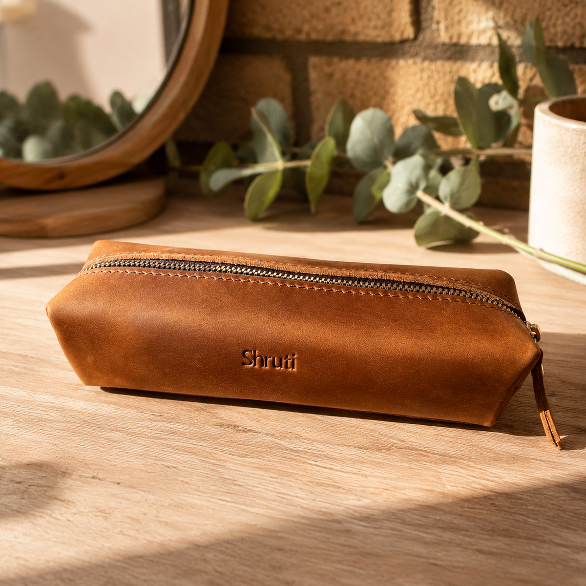 Handmade Leather Pencil Case – Personalised & Durable