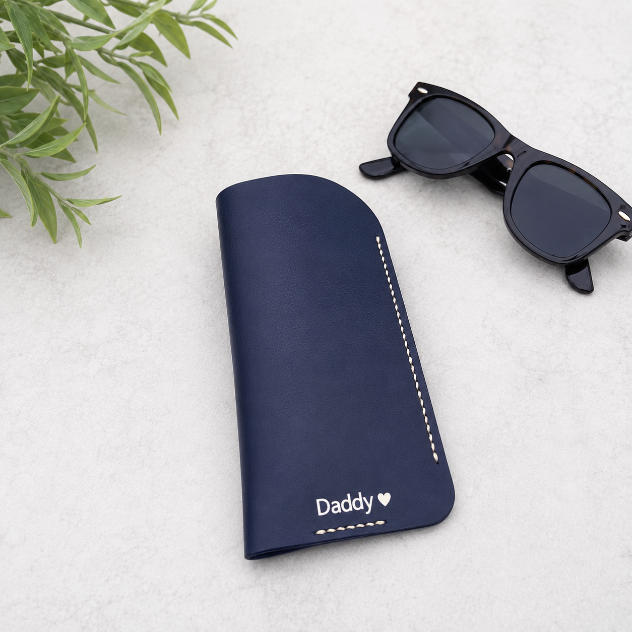 Father’s Day personalised leather sunglasses case