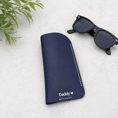 Father’s Day personalised leather sunglasses case