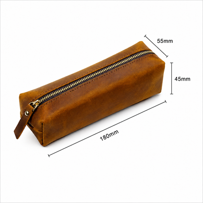 Handmade Leather Pencil Case – Personalised & Durable
