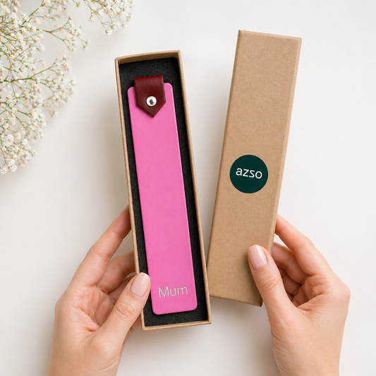 Personalised Leather Bookmark for Mum – Handmade Bookmark Gift Box – Mother’s Day Gift UK