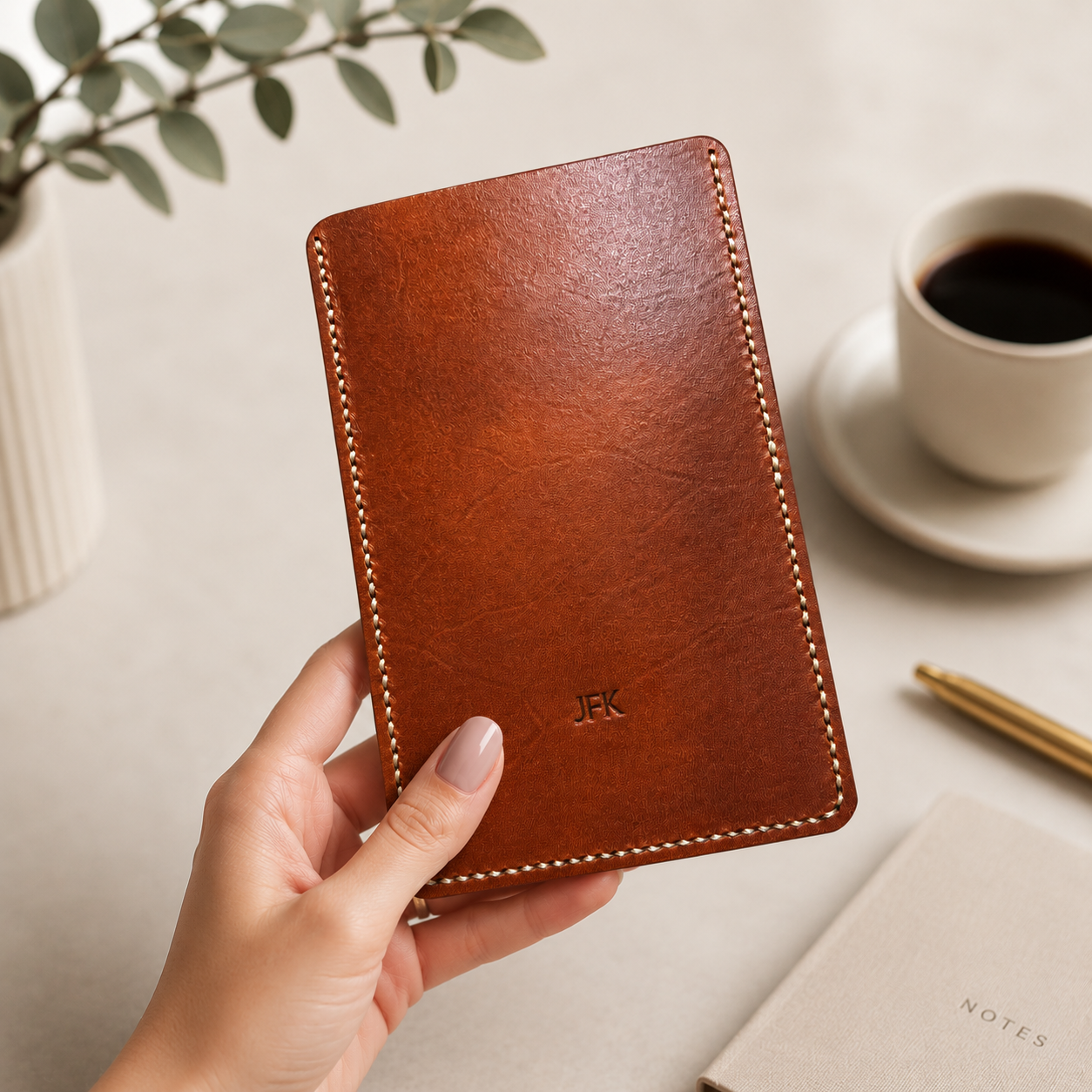 Handmade Leather Sleeve Case for Boox Palma