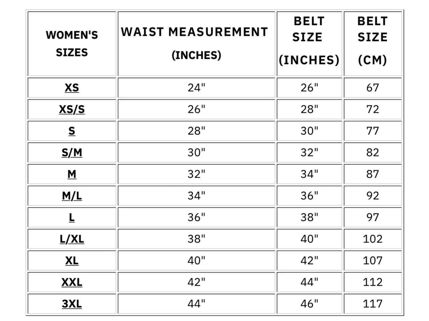 belt measurement